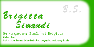 brigitta simandi business card